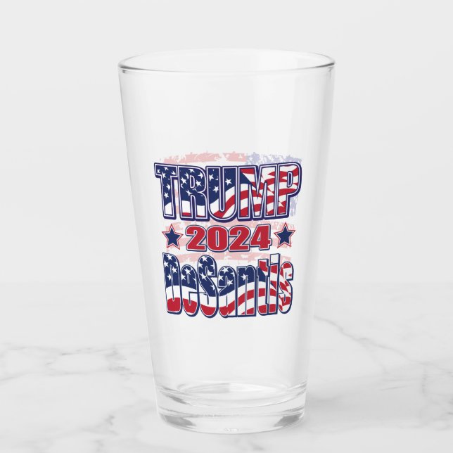 Trump DeSantis for President 2024 Glass (Front)