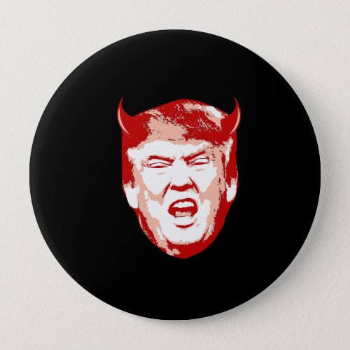 Trump Devil Head _ Anti_Trump _ Button