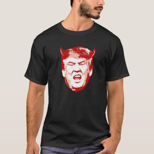 Trump Devil Head _ Anti_Trump _ T_Shirt