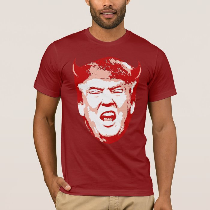 Trump Devil Head Anti Trump T Shirt Zazzle 