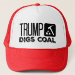 Trump Digs Coal - Trump 2020 Trucker Hat at Zazzle