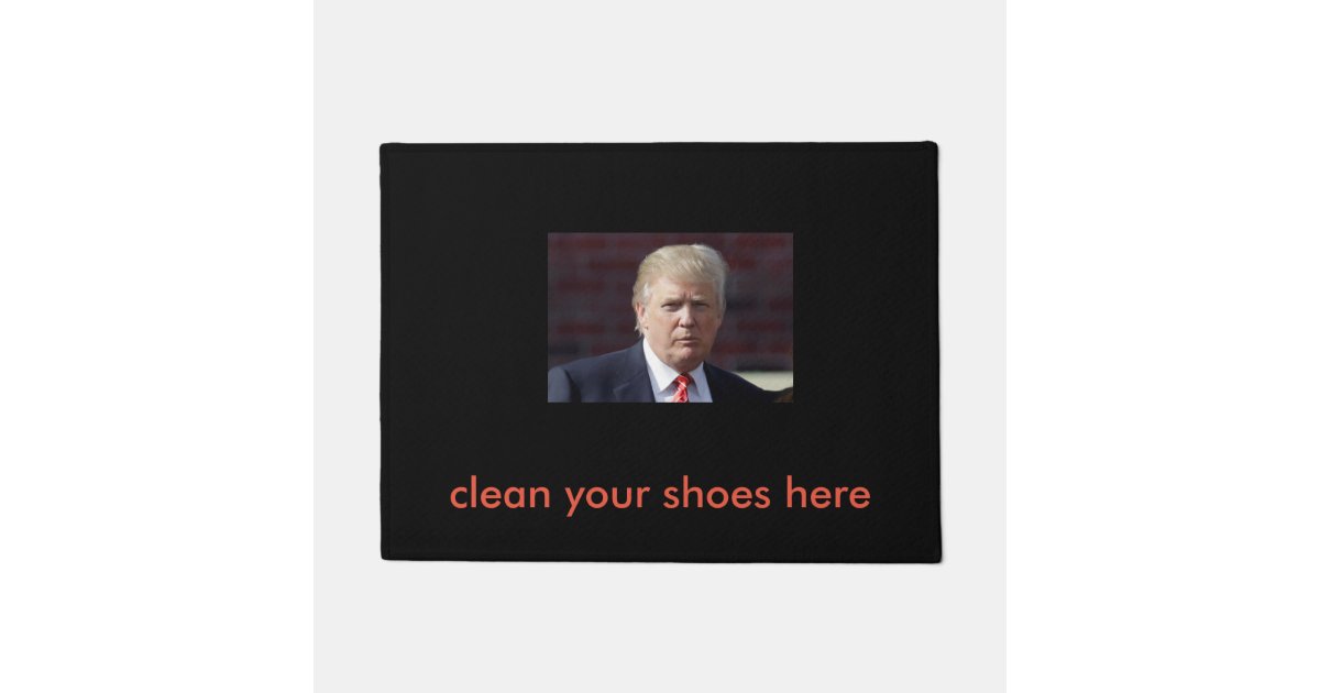 trump door mat Zazzle