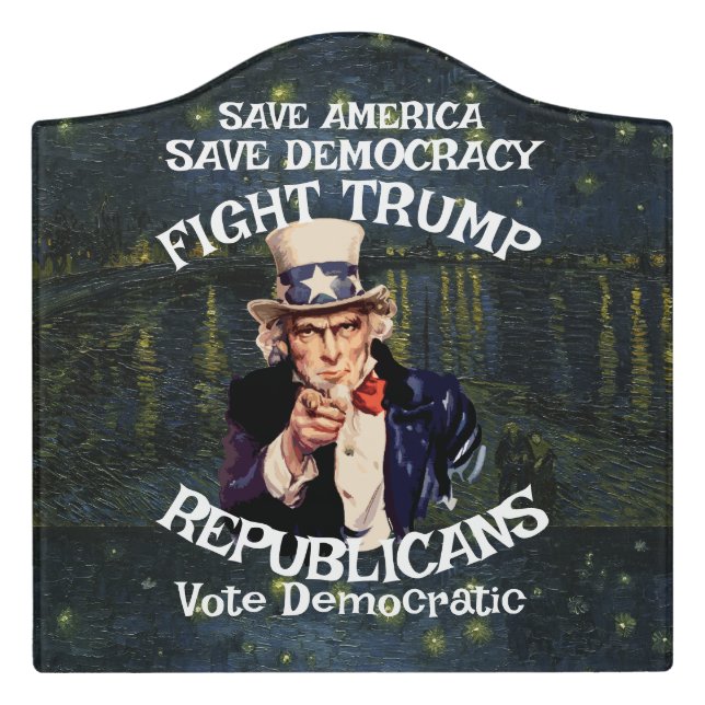 Trump Door Sign (Large Crest Front)