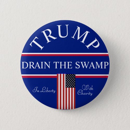 Trump Drain the Swamp  Button