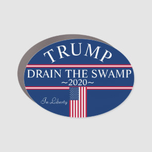 Trump Drain The Swamp Car Magnet