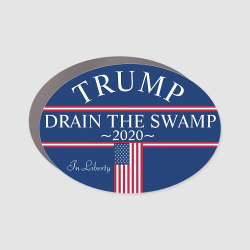 Trump Drain The Swamp Car Magnet