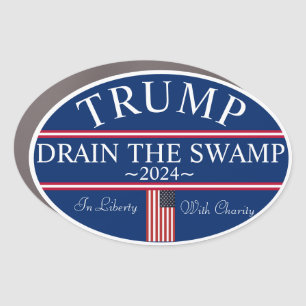 Trump Drain The Swamp Large Car Magnet