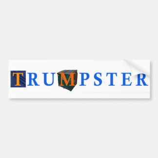 Trump Dumpster Sticker 2 -- Blue, White
