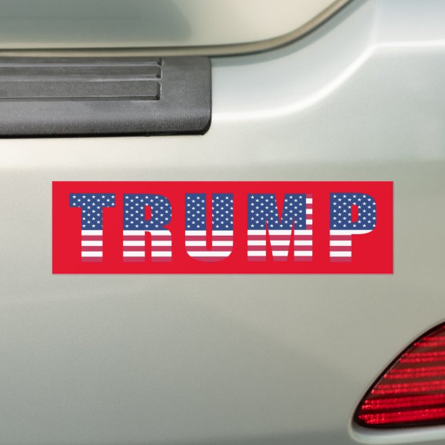 Trump Election 2024 Bumper Sticker (On Car)