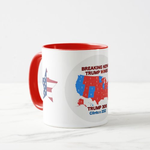 Trump Election Results 2016 Map Mug