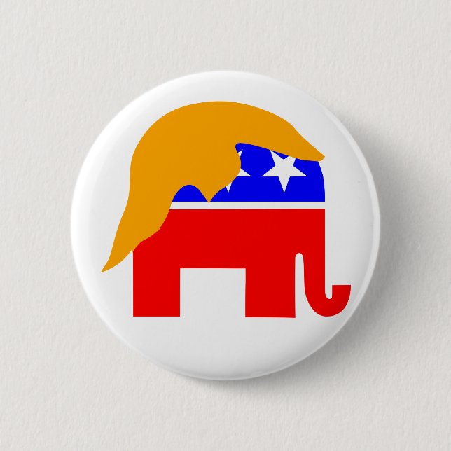 Trump Elephant Button (Front)