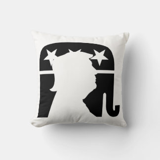 Trump Elephant Throw Pillow