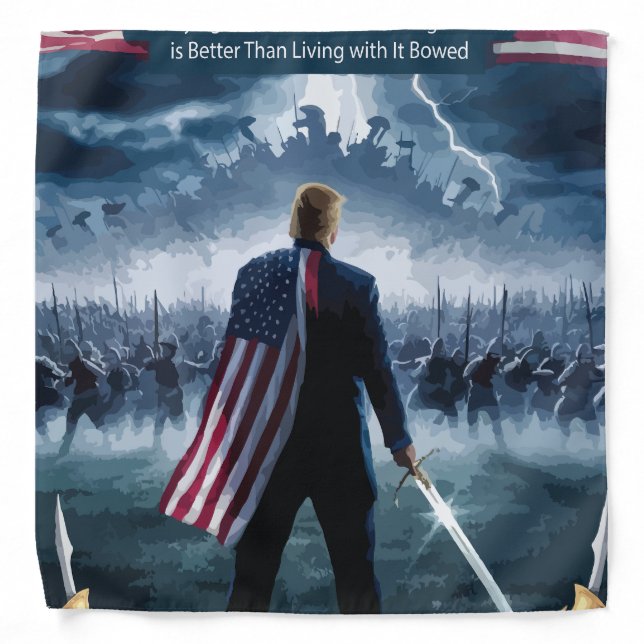 Trump Epic Warrior Pet Bandana (Front)