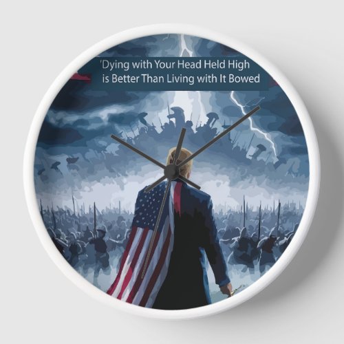 Trump Epic Warrior Wall Clock