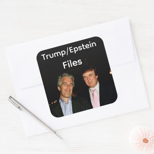 Trump/Epstein Files Sticker (Envelope)