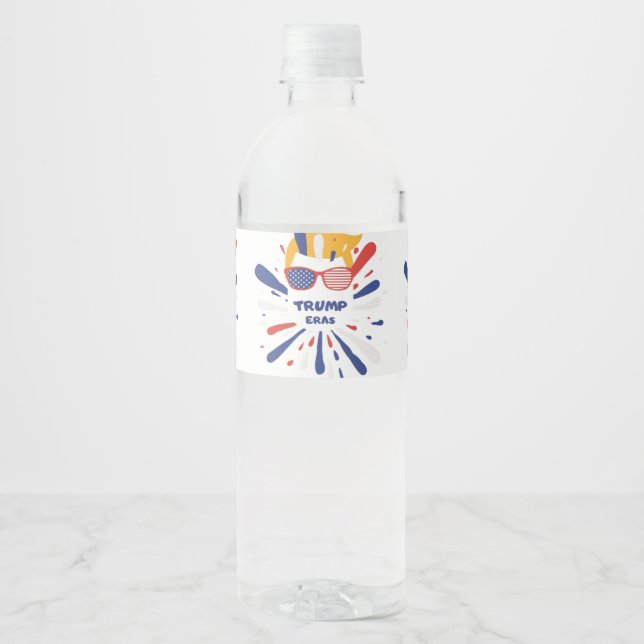 trump eras vote water bottle label (Front)