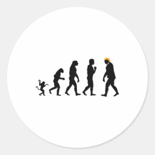 Trump Evolution Resist Funny Donald Trump  Classic Round Sticker