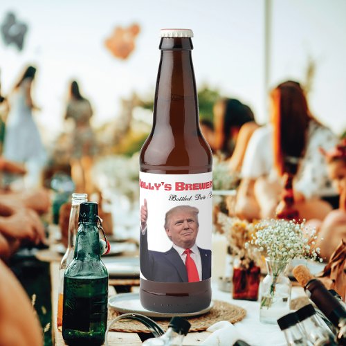 Trump Fab Creative fun Beer Bottle Label