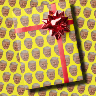 Trump Face Gift Wrap Trump 2024