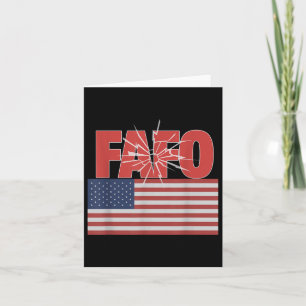 Trump Fafo, Funny Fafo Trump American Flag  Card