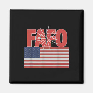 Trump Fafo, Funny Fafo Trump American Flag  Magnet