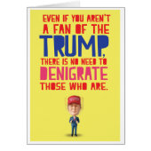 Trump Fan Birthday Joke Greeting Card (Front)