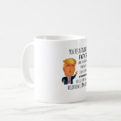 Trump Father Funny Dad Birthday Father's day Coffee Mug (Front Left)