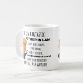 Trump Father in Law, Funny Dad Birthday Father Day Coffee Mug (Front Left)