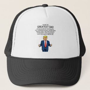 Trump Father's Day Trump Dad Birthday Trucker Hat