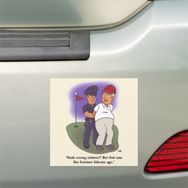 Trump Felonies Car Magnet (In Situ)