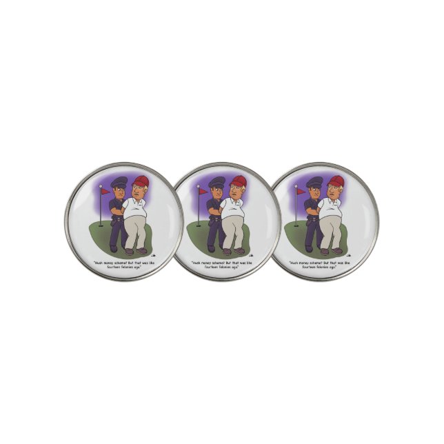 Trump Felonies Golf Ball Markers (3 Up)