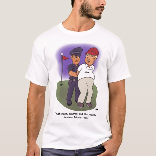 Trump Felonies Men's White T-Shirt (Front)