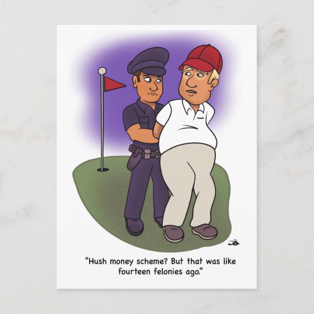 Trump Felonies Postcard (Front)