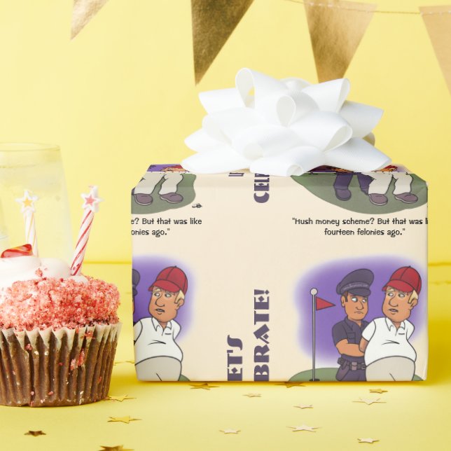 Trump Felonies Wrapping Paper (Birthday Party)