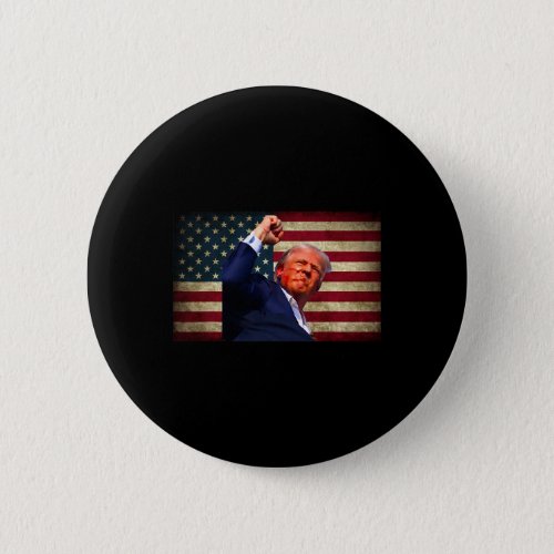 Trump Field Attempt Fight For Freedom  Button