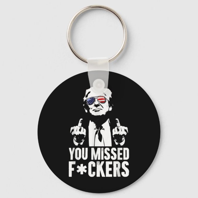 Trump Fight Fight Fight  Keychain (Front)