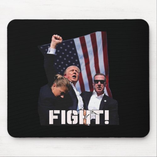 Trump Fight Fighting Fighters Supporters Americans Mouse Pad