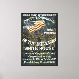 Trump Fine Art House Paint Driveway Originals Fact Canvas Print