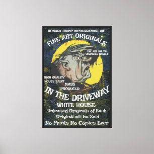Trump Fine FW FV Art Original Impressionist Paint Canvas Print