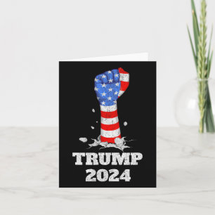 Trump Fist 2024 Stand With Trump 2024 Card