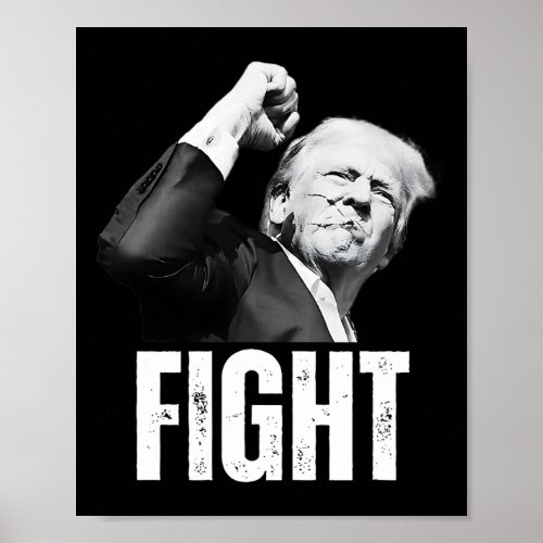 Trump Fist Pump Donald Trump Shooting  Poster