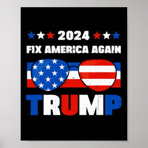 Trump Fix America Again Donald Trump Conservative  Poster
