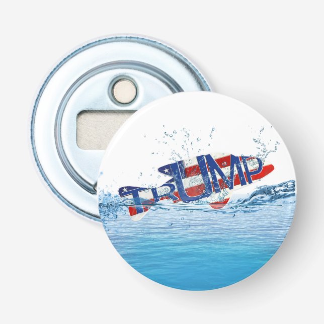 Trump Flag Fish in Water Bottle Opener (Front)