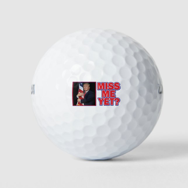 Trump-Flag-Miss-Me Golf Balls (Front)