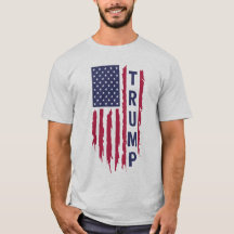 Trump Flag Tee" – Patriotic Supporter