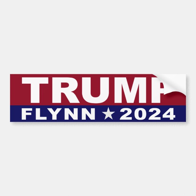 Trump Flynn 2024 Bumper Sticker (Front)