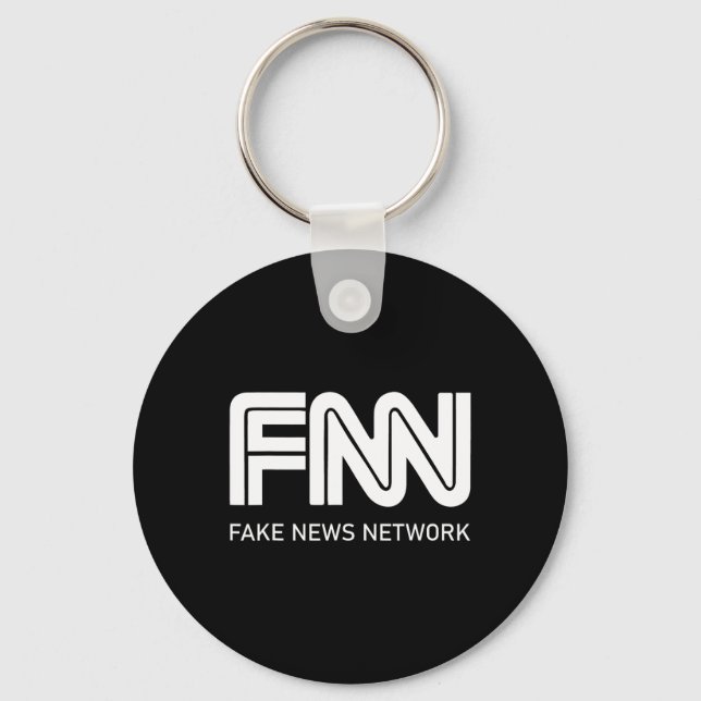 Trump Fnn Fake News Network  Keychain (Front)