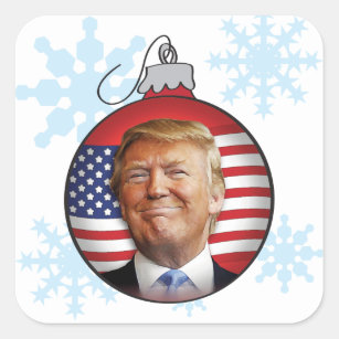 Trump for Christmas Square Sticker
