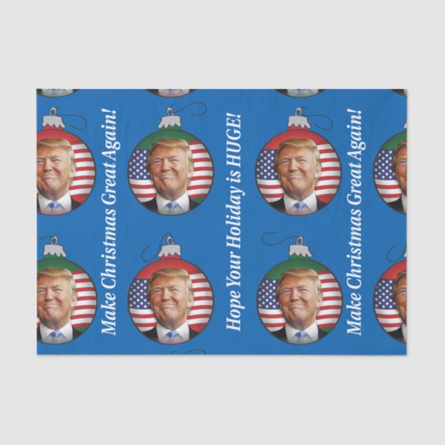 Trump for Christmas Tissue Paper (Front)