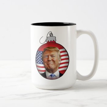 Trump For Christmas Two-tone Coffee Mug by expressiveyourself at Zazzle